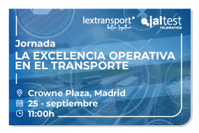 Jaltest Telematics and Lextransport are organising an event on operational excellence in transport on 25 September in Madrid