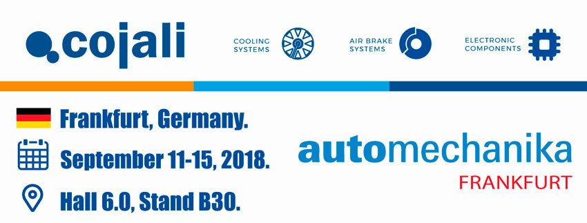 Cojali all’Automechanika Frankfurt 2018